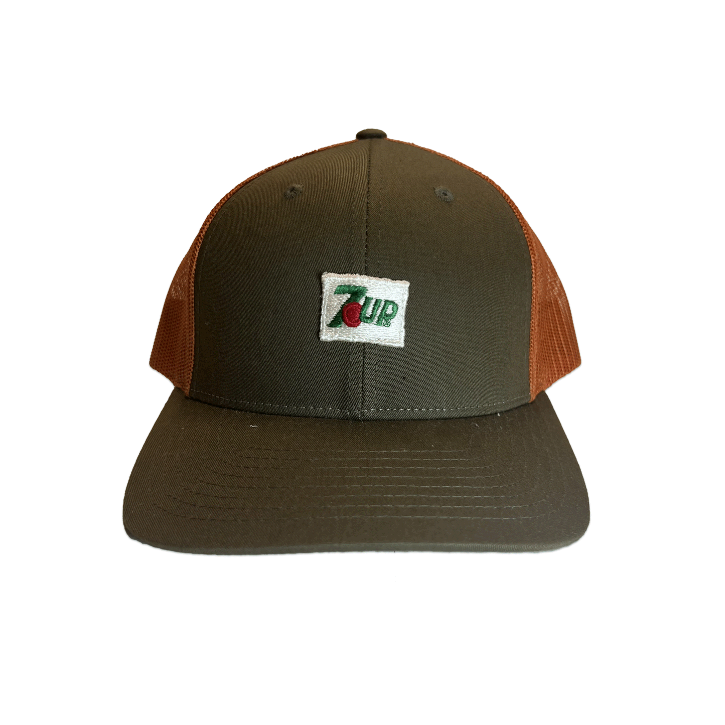 7UP. Hat. Green/Orange.