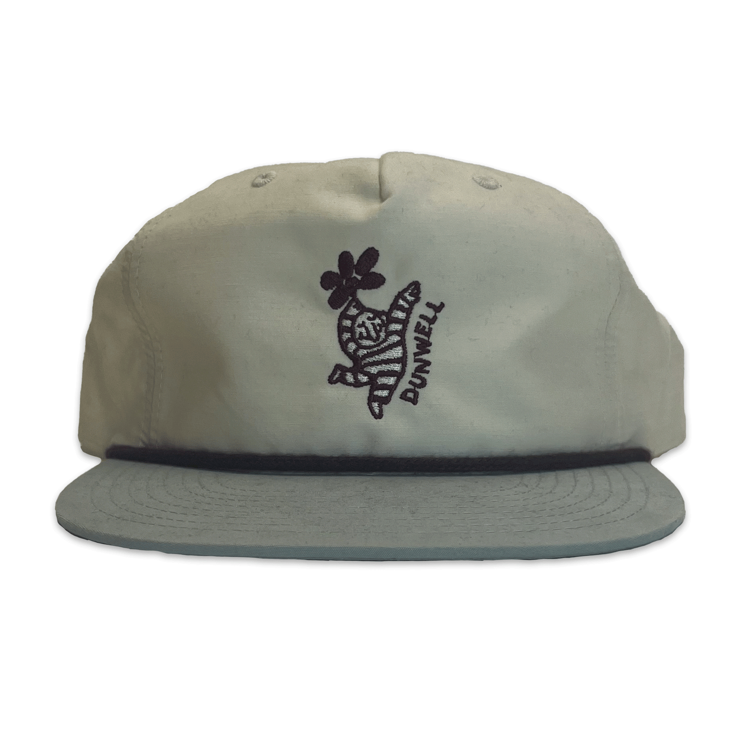 Flower Man. Hat. White/Baby Blue