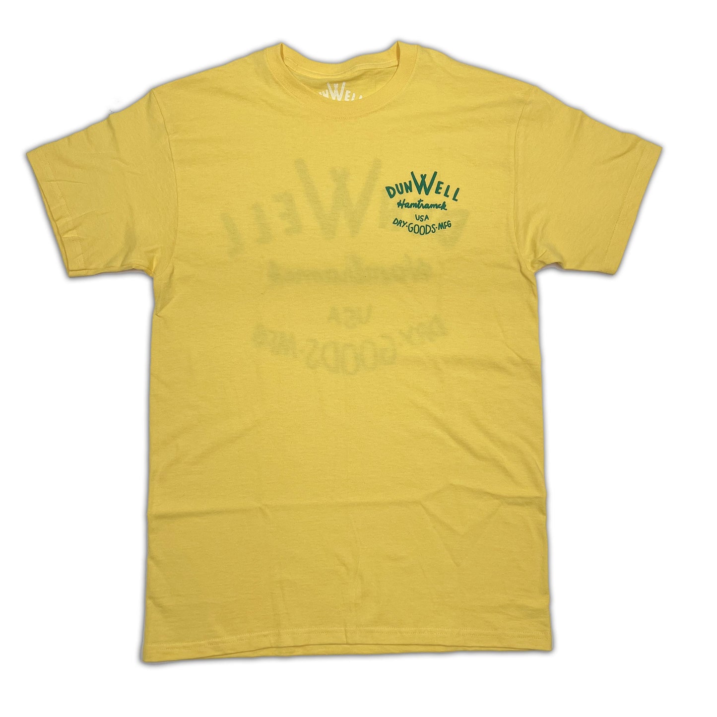 Standard fit. Dunwell Logo. Yellow