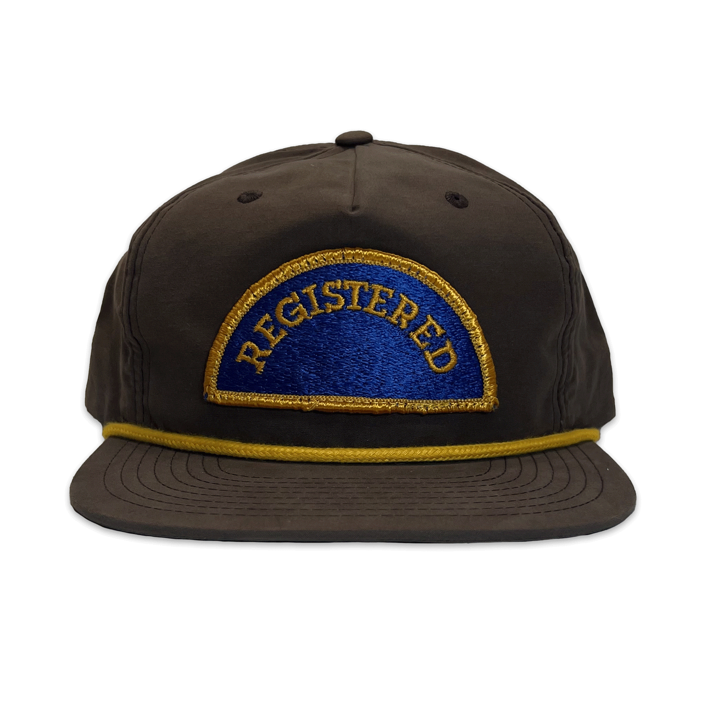 Registered. Hat. Brown.