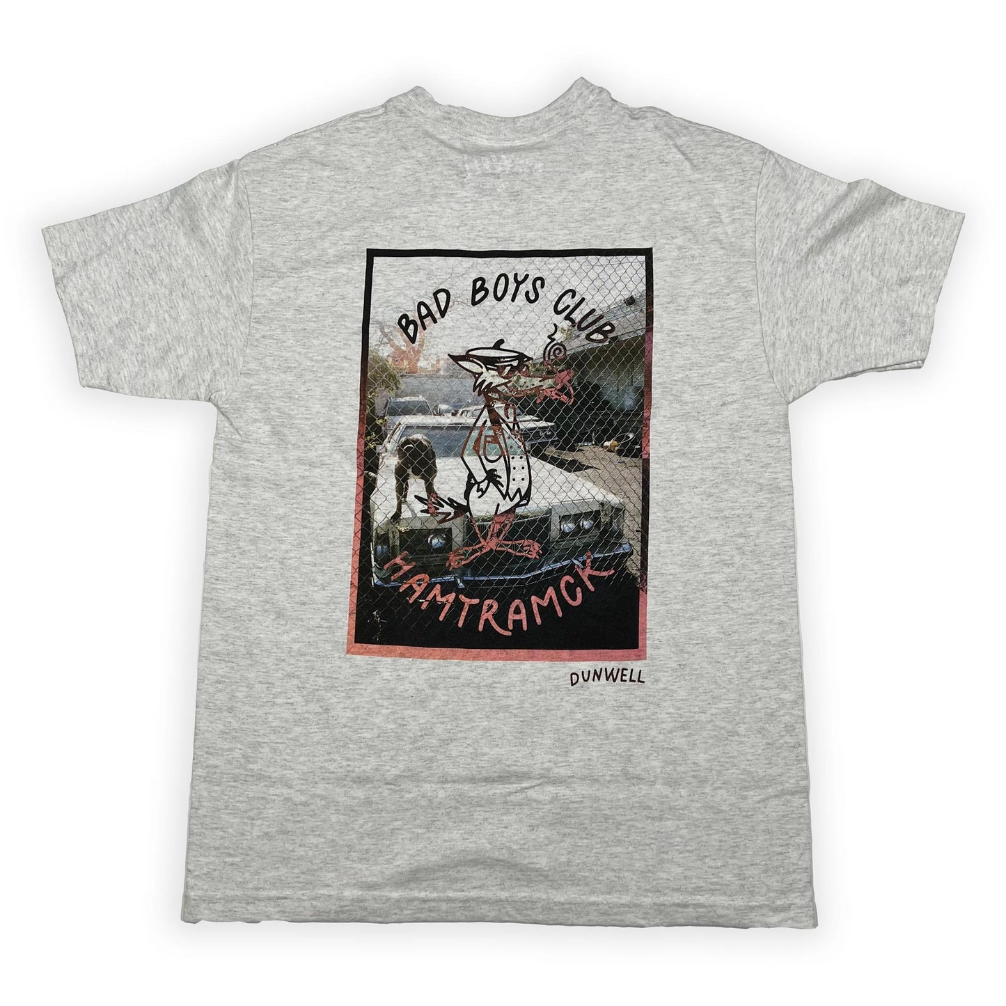 Standard Fit . Bad Boys x Evan Hutchings Tee . Ash Grey