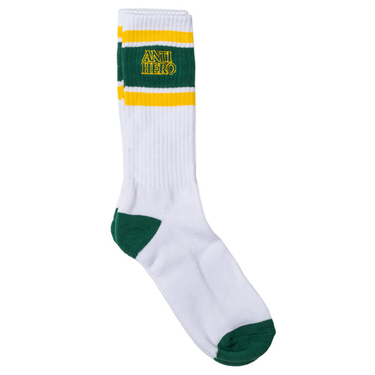 Anti-Hero - BlkHero - Socks - White/Green/Yellow