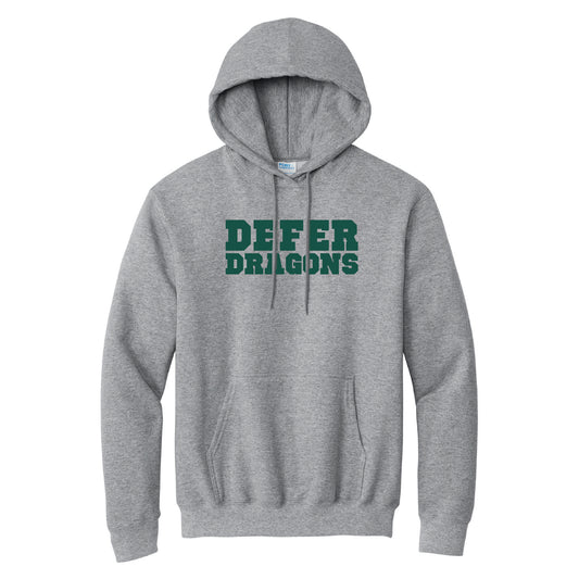 Defer - Dragon Elementary Hooded Sweatshirt - Adult