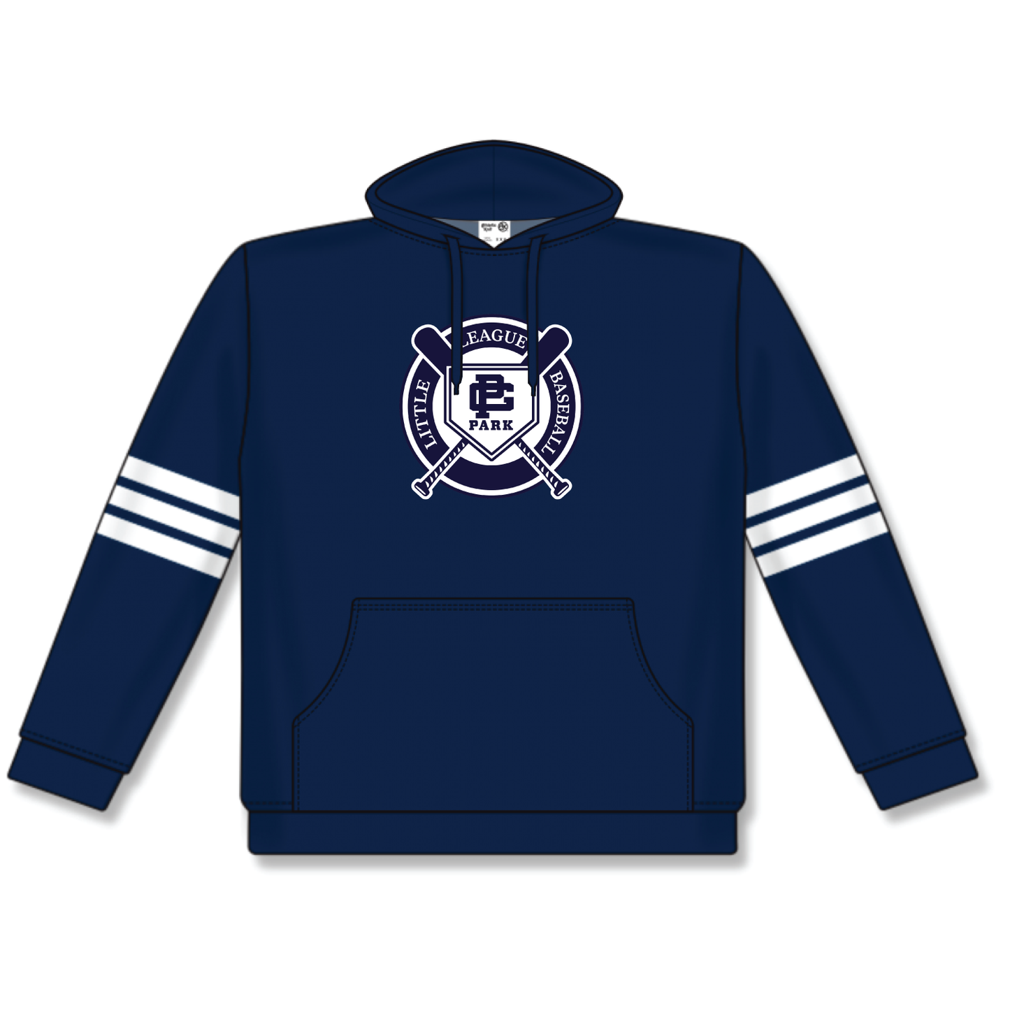 GPPLL STRIPE LOGO HOOD