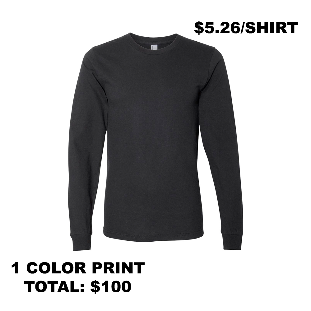 Alstyle Long Sleeve Shirts - Black (QTY: 19)