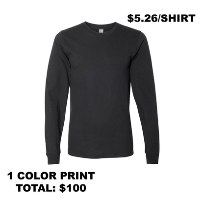 Alstyle Long Sleeve Shirts - Black (QTY: 19)