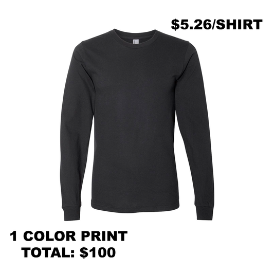 Alstyle Long Sleeve Shirts - Black (QTY: 19)