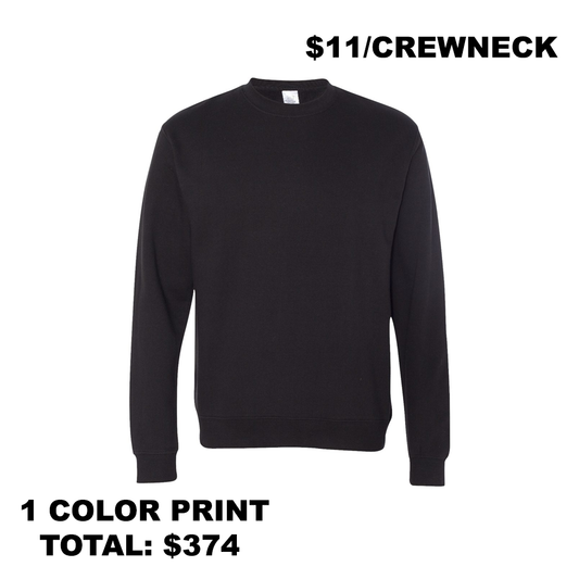 Independent Crewneck - Black (QTY: 34)