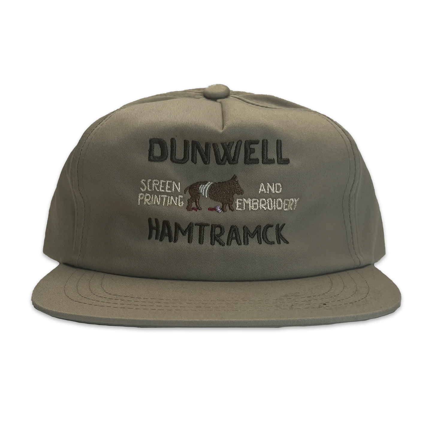 Bull-cap. hat. Khaki/Brown