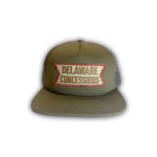 Delaware Concessions. Hat. Green/Brown.