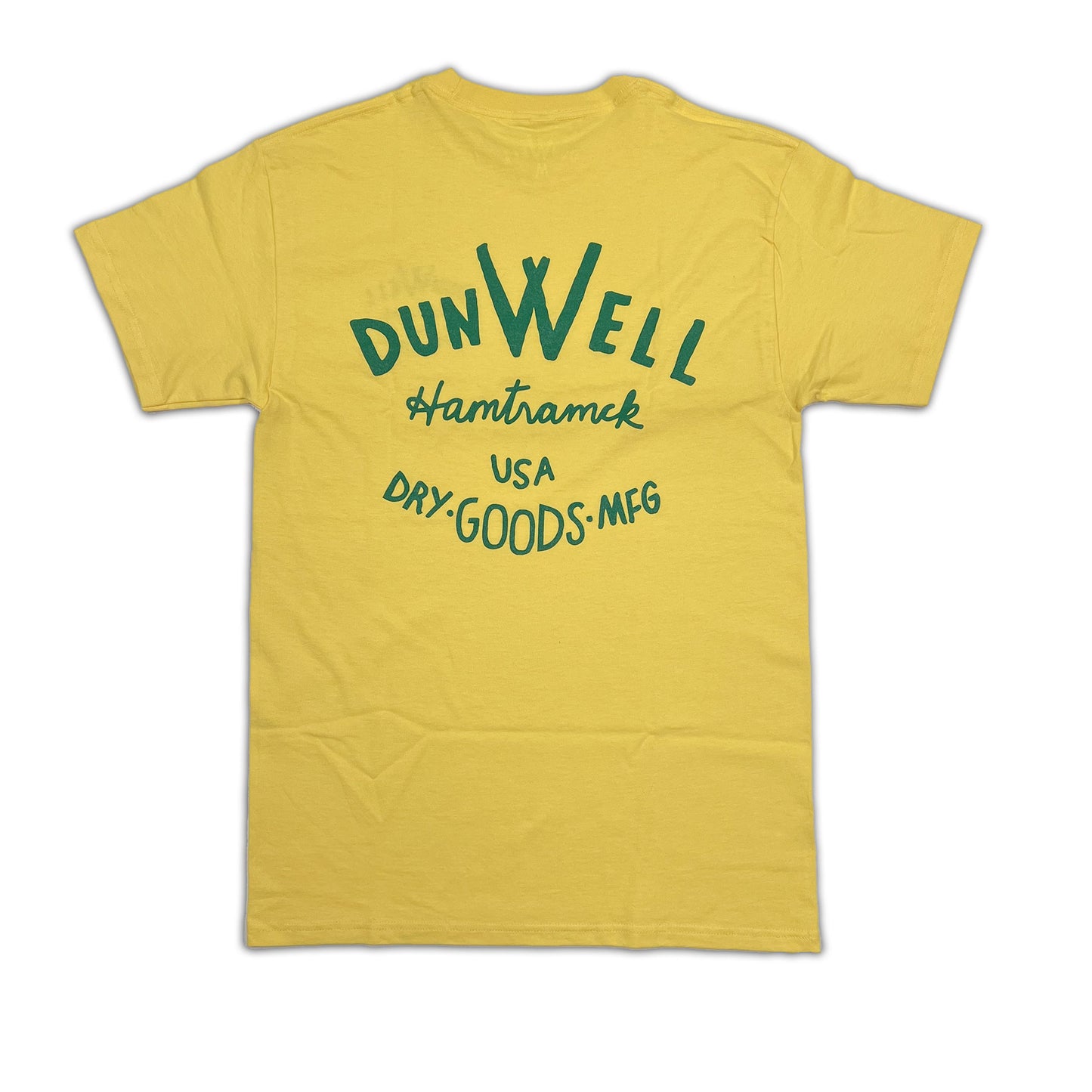 Standard fit. Dunwell Logo. Yellow