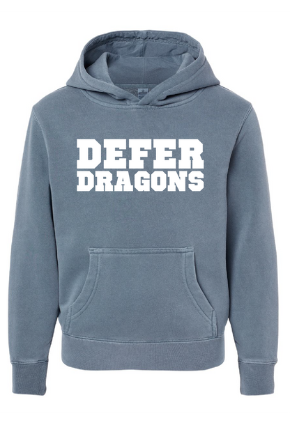 Defer Dragons Pigment Dye Hood - Youth