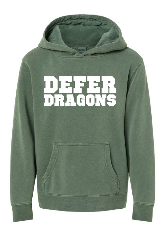 Defer Dragons Pigment Dye Hood - Youth