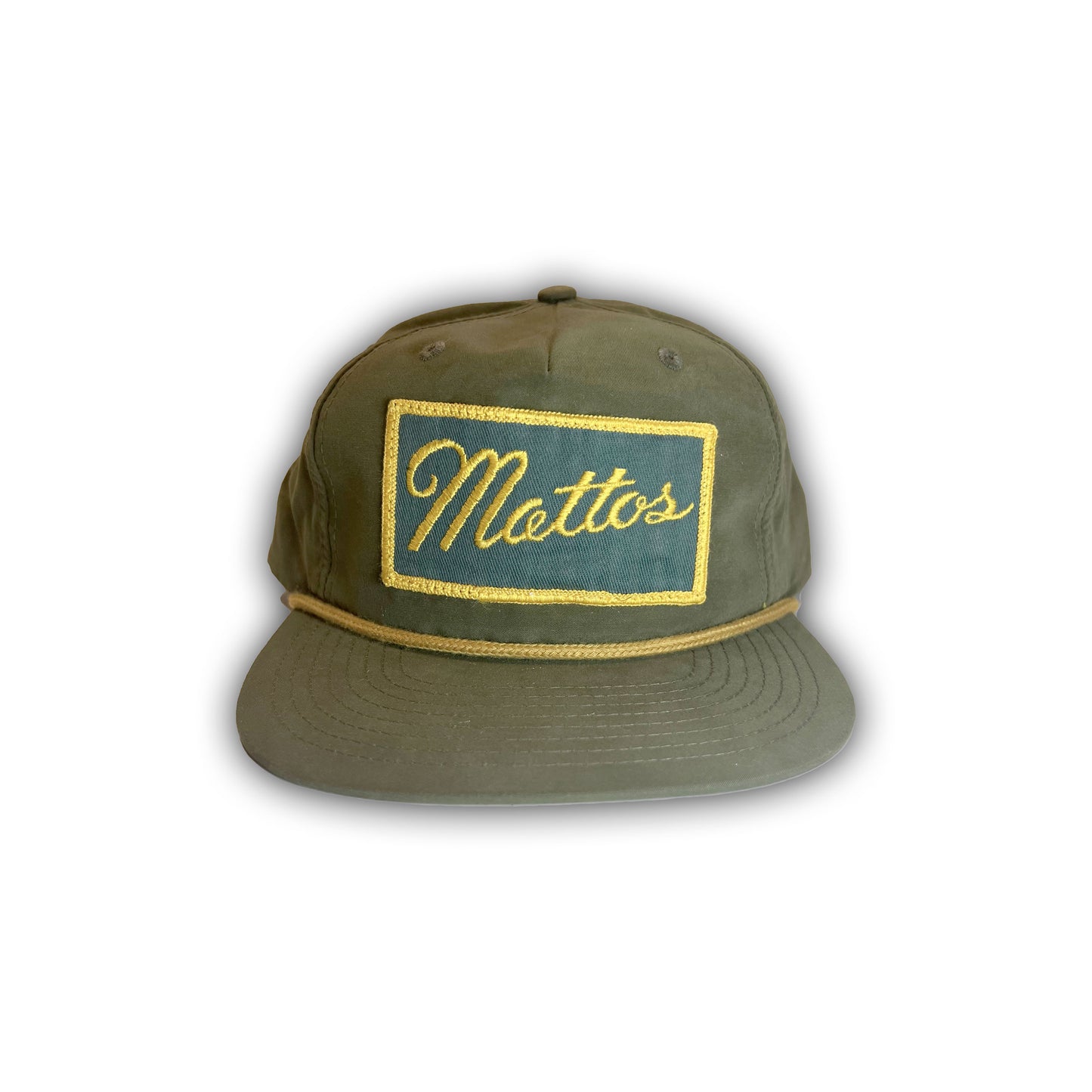 Mattos. Hat. Green/Gold.
