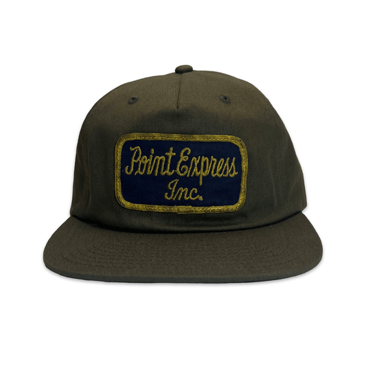 Point Express Inc. Hat. Army Green.